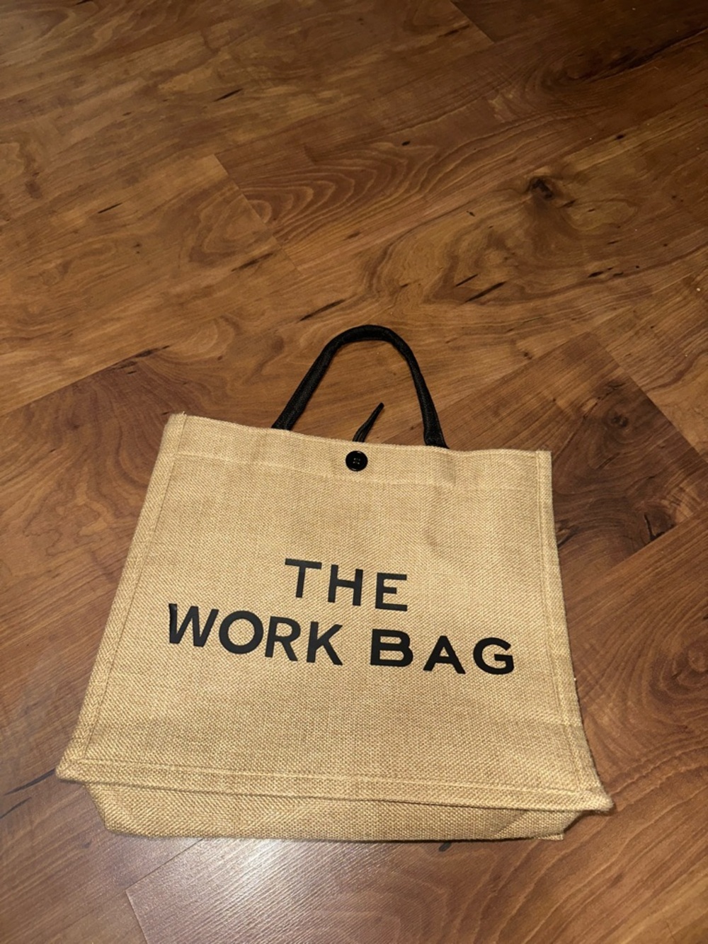 THE WORK BAG Tote with Black Handles